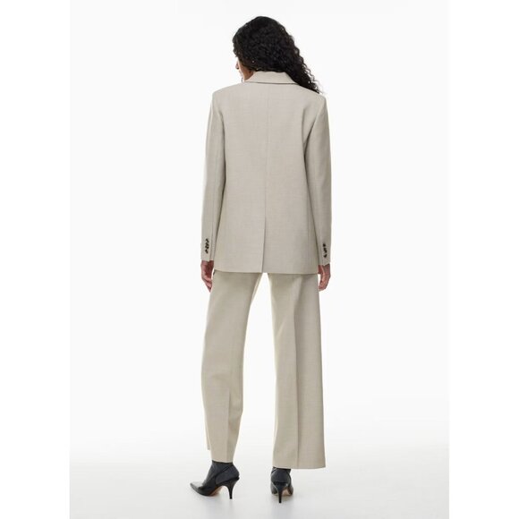 2pc Aritzia WILFRED Generation Effortless Grey Suiting Blazer Pants, Size M/6 - Picture 13 of 16